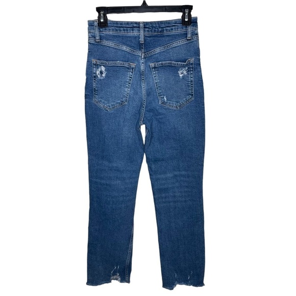 Free People We The Free High Rise Distressed Ripped Slim Jeans Sz28 - Picture 4 of 16